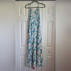 Market Spruce 2x Floral Blue Maxi Dress